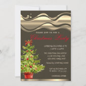 Waterverf kerstboom, kerstfeest kaart (Voorkant)