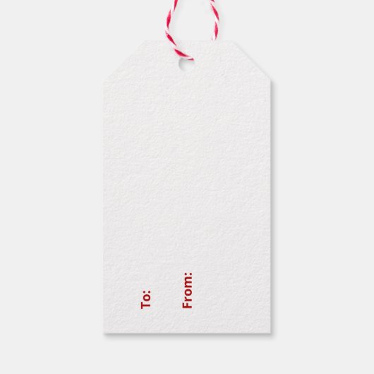 Waterverf kerstboom Label Cadeaulabel (Achterkant)