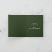 Waterverf Kerstboom Landscape Art Custom Feestdagen Kaart (Binnen)