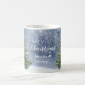 Waterverf 🎄 kerstboom lantaarn geschenken koffiemok (Center)