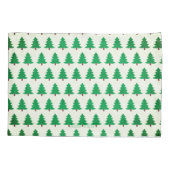 Waterverf kerstboom magische vakantie kussensloop (Achterkant)