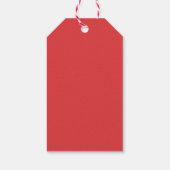 Waterverf kerstboom met Ornamenten feestdag Cadeaulabel (Achterkant)