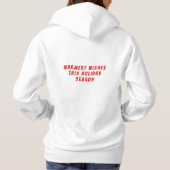 Waterverf kerstboom met sneeuw hoodie (Achterkant)