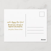 Waterverf kerstboom met versieringen briefkaart (Achterkant)