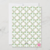 Waterverf Kerstboom Monogram Crest Foto Feestdagenkaart (Achterkant)