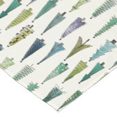 Waterverf kerstboom naadloos patroon korte tafelloper (Hoek)