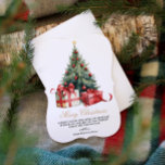 Waterverf kerstboom niet foto kerst Kaart<br><div class="desc">Verspreid feestvreugde met deze elegante waterverf kerstboom, niet-foto kerst Kaart. Deze prachtig eenvoudige vakantiepas is de perfecte manier om de groeten van uw seizoen te sturen. Eenvoudig om de begroeting te personaliseren en de lettertypen naar wens te bewerken. Deze grillige kerstkaart op maat is een charmante manier om je vrienden...</div>