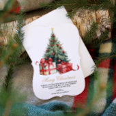 Waterverf kerstboom niet foto kerst Kaart