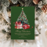 Waterverf kerstboom niet foto kerst Kaart<br><div class="desc">Verspreid feestvreugde met deze elegante waterverf kerstboom, niet-foto kerst Kaart. Deze prachtig eenvoudige vakantiepas is de perfecte manier om de groeten van uw seizoen te sturen. Eenvoudig om de begroeting te personaliseren en de lettertypen naar wens te bewerken. Deze grillige kerstkaart op maat is een charmante manier om je vrienden...</div>