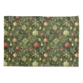 Waterverf kerstboom ornament kussensloop (Achterkant)