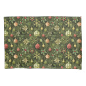 Waterverf kerstboom ornament kussensloop (Voorkant)