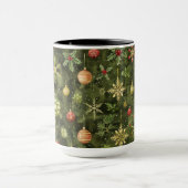 Waterverf kerstboom ornament mok (Midden)