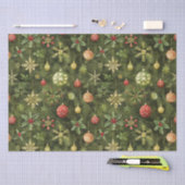 Waterverf kerstboom ornament tissuepapier (Craft)