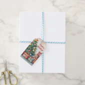  Waterverf kerstboom Ornamenten Cadeaulabel (Met Touw)