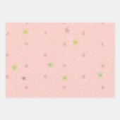 Waterverf Kerstboom Patroon Vrolijk Kerstfeest Inpakpapier Vel (Voorkant 2)