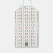 Waterverf Kerstboom Roze Grandmillennial Cadeaulabel (Achterkant)