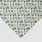 Waterverf kerstboom tissuepapier (Detail)