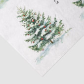  Waterverf kerstboom Tissuepapier (Detail)