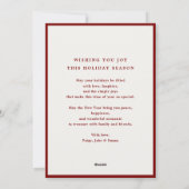 Waterverf kerstboom vakantie niet fotokaart feestdagenkaart (Achterkant)