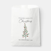 Waterverf kerstboom voor kalligrafie inkt bedankzakje (Voorkant)