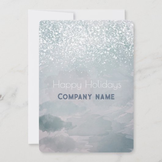 Waterverf kerstboom winterfeest kaart (Achterkant)