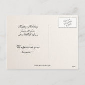 Waterverf kerstboom zakelijke vakantie Kaart (Achterkant)