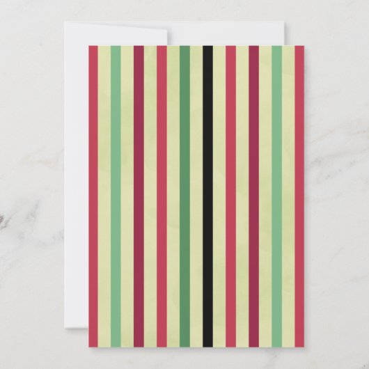 Waterverf kerstboomfeestdag kaart (Achterkant)