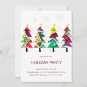 Waterverf kerstboomfeestdag kaart (Voorkant)