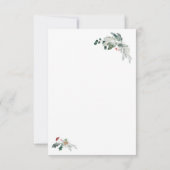 Waterverf kerstboomflatkaart (Achterkant)