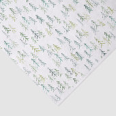 Waterverf kerstboomillustratie  tissuepapier (Detail)