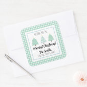 Waterverf kerstboomklep - Label met cadeautjes (Envelop)