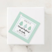 Waterverf kerstboomklep - Label met cadeautjes (In situ)