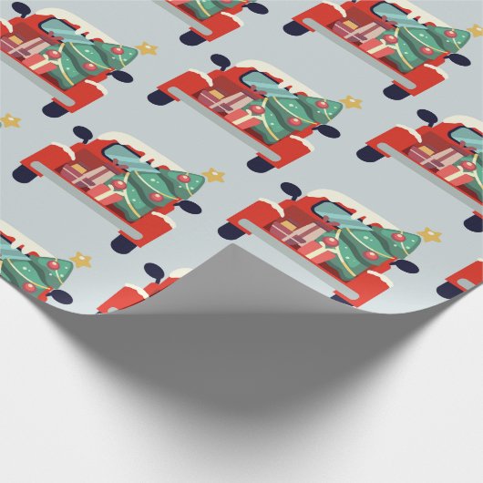 Waterverf kerstboomkunst Cadeaus Cadeaupapier (Hoek)