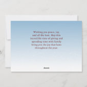 Waterverf kerstboomkunst Foto Feestdagenkaart (Achterkant)