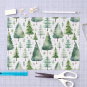 Waterverf kerstboompatroon tissuepapier (Craft)