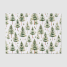 Waterverf kerstboompatroon