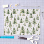 Waterverf kerstboompatroon tissuepapier (Craft)