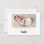 Waterverf kerstboomschilderkunst Foto geboortedatu Aankondiging (Achterkant)