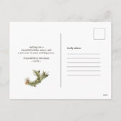 Waterverf kerstboomvakantie feestdagenkaart (Achterkant)