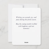 Waterverf kerstboomvakantie Kaart (Achterkant)