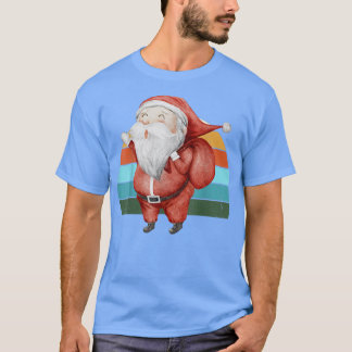 Waterverf kerstboomverlichting met kerstbomen Tien T-shirt