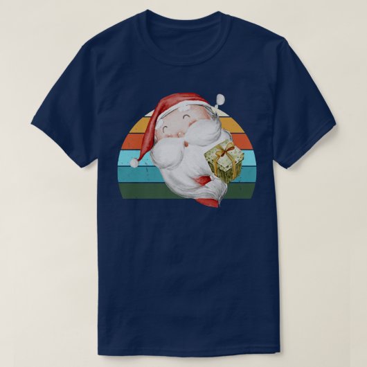 Waterverf kerstboomverlichting met kerstbomen Tien T-shirt (Design voorkant)