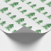 Waterverf kerstboomwerkpapier cadeaupapier (Hoek)