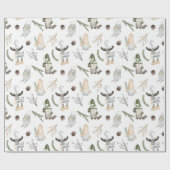 Waterverf kerstboomwerkpapier cadeaupapier (Vlak)