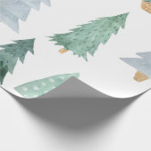 Waterverf kerstboomwerkpapier cadeaupapier (Hoek)