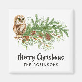 Waterverf kerstboomwortel magneet (Voorkant)