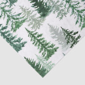 Waterverf Kerstbos Tissuepapier (Detail)