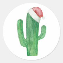 Waterverf kerstcactus. Sinterklaascactussen