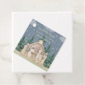 Waterverf kerstcadeau bedankjes labels (In situ)