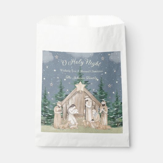 Waterverf kerstcadeau bedankzakje (Voorkant)